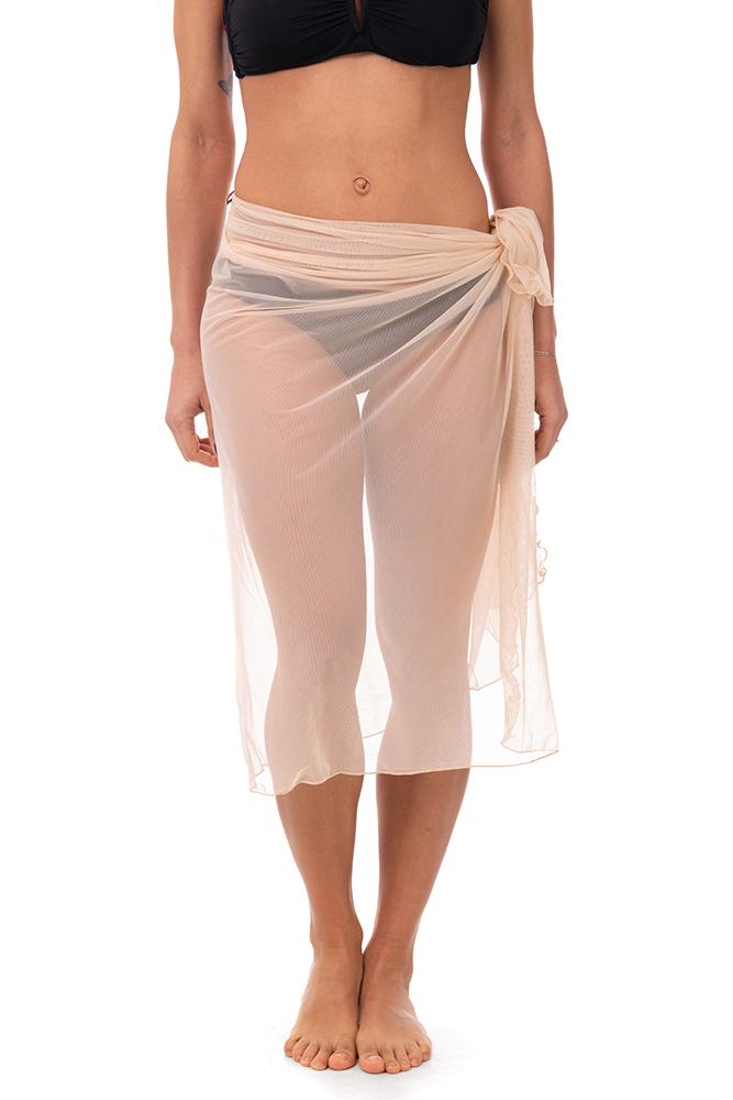 PAREO DONNA AVORIO TULLYBIG 3053 AVORIO BE BEACH